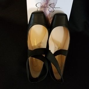 Jessica Simpson Mandalaye - Black Leather Ballet